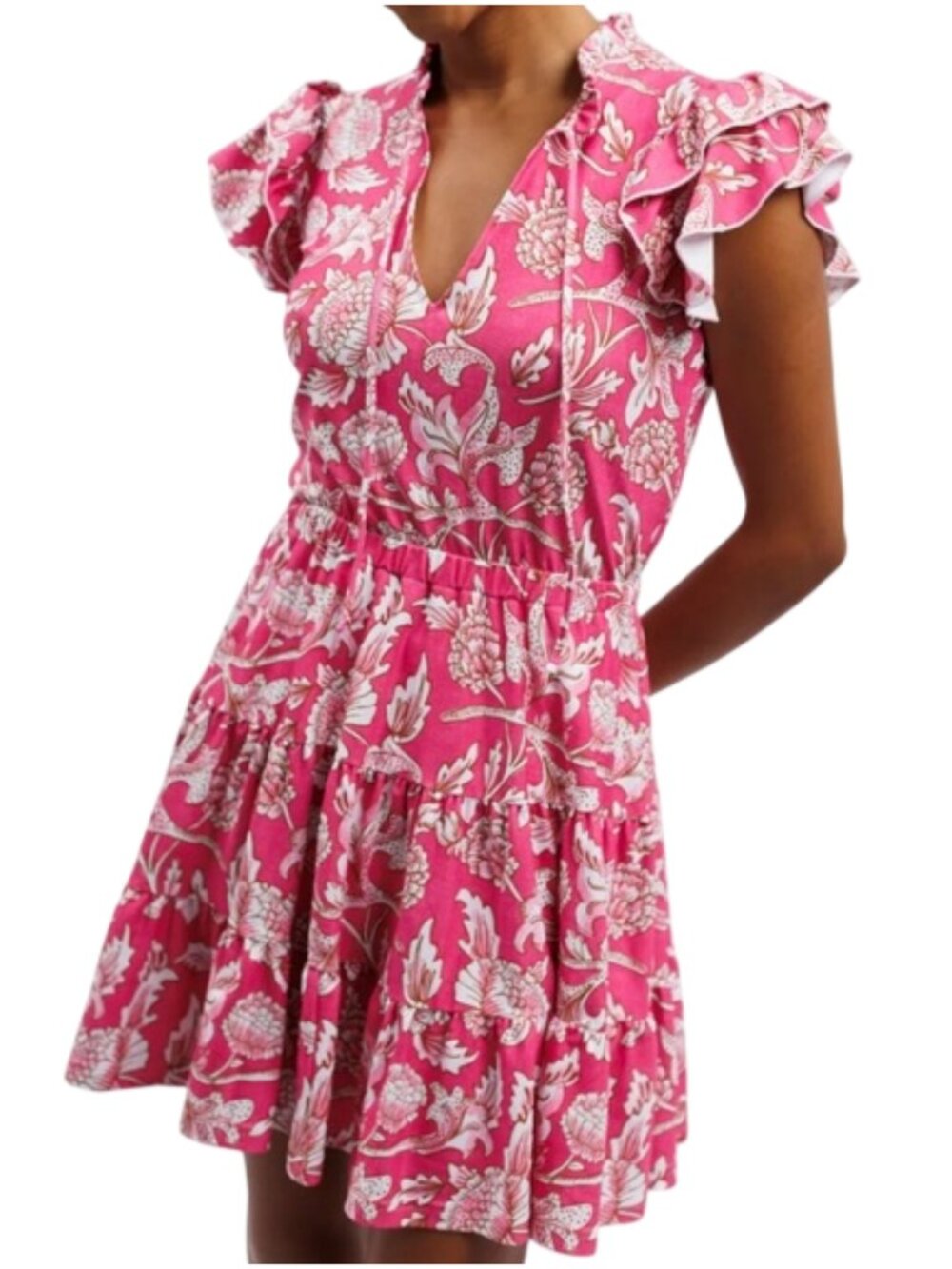 Smith & Quinn The Maeve Dress in Tuileries Bloom Pink floral size S small - Picture 1 of 8